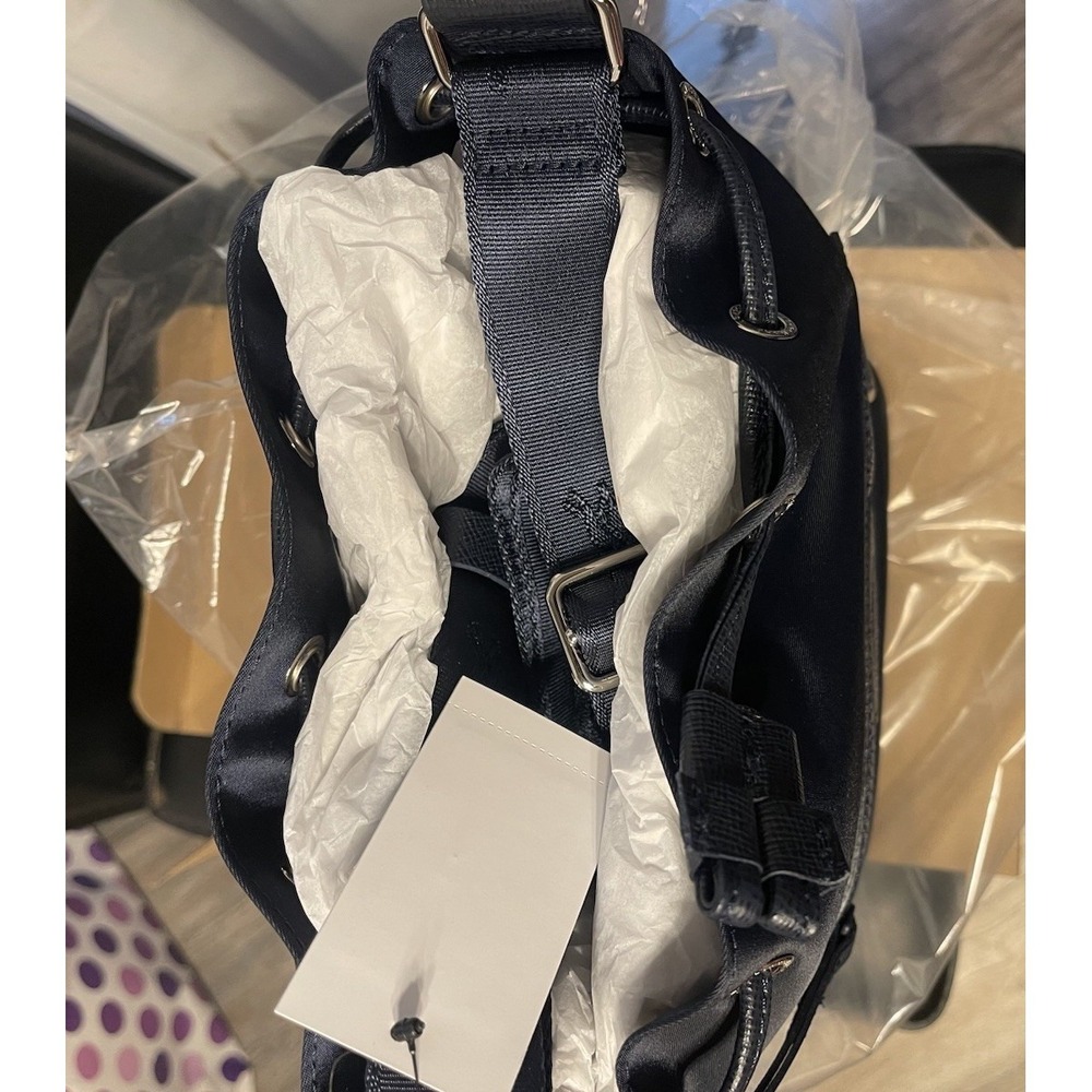 Longchamp Le Pliage Neoprene Bucket Bag Navy Blue New  Was $295!!  * NWT - Picture 8 of 8